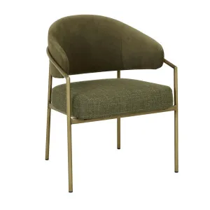 Edmund Dining Arm Chair - Turtle Shell - Loden by GlobeWest, a Chairs for sale on Style Sourcebook