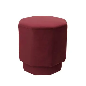 Octavius Ottoman - Plum Velvet by GlobeWest, a Ottomans for sale on Style Sourcebook