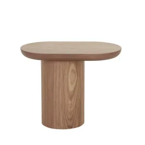 Seb Pedestal Side Table - Walnut by GlobeWest, a Side Table for sale on Style Sourcebook