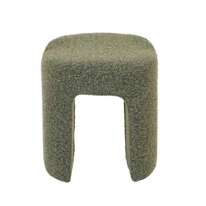 Kanto Stool - Green Boucle by GlobeWest, a Ottomans for sale on Style Sourcebook