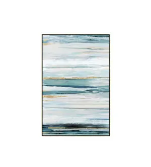 Abstract Blues Wall Art Canvas 80cm x 120cm by Luxe Mirrors, a Artwork & Wall Decor for sale on Style Sourcebook