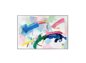 Playful Abstract Wall Art 80cm x 120cm by Luxe Mirrors, a Artwork & Wall Decor for sale on Style Sourcebook
