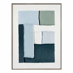 Connected Fragments 1 Box Framed Canvas in 60 x 80cm by OZ Design, a Painted Canvases for sale on Style Sourcebook