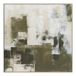 Textured Layers 1 Box Framed Canvas in 100 x 100cm by OZ Design, a Painted Canvases for sale on Style Sourcebook