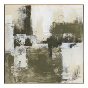 Textured Layers 2 Box Framed Canvas in 100 x 100cm by OZ Design, a Painted Canvases for sale on Style Sourcebook