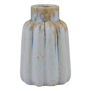 Rani Vase Small 12.5x19cm in Blue / Natural by OZ Design, a Vases & Jars for sale on Style Sourcebook