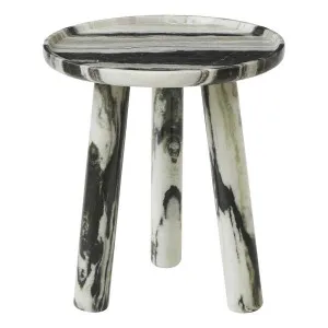 Taylor Side Table 41x45cm in Black by OZ Design, a Side Table for sale on Style Sourcebook