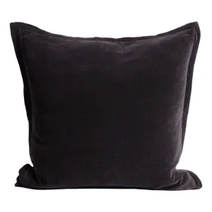 Evelyn Feather Fill Cushion 50x50cm in Black by OZ Design, a Cushions, Decorative Pillows for sale on Style Sourcebook