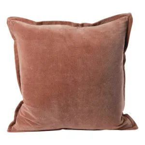 Evelyn Feather Fill Cushion 50x50cm in Clay by OZ Design, a Cushions, Decorative Pillows for sale on Style Sourcebook