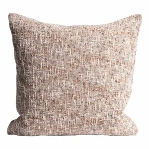 Ritchi Feather Fill Cushion 50x50cm in Soft Clay / Midnight by OZ Design, a Cushions, Decorative Pillows for sale on Style Sourcebook