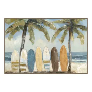 Beach Boards Box Framed Canvas in 150 x 100cm by OZ Design, a Painted Canvases for sale on Style Sourcebook