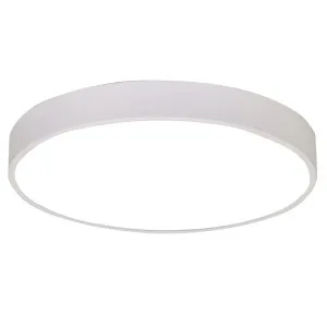 Oriel Lighting Orbis White TRIcolour LED Ceiling Light Medium by Oriel Lighting, a LED Lighting for sale on Style Sourcebook