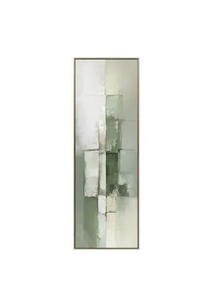 Green Abstract Rule Wall Art 150cm x 50cm by Luxe Mirrors, a Artwork & Wall Decor for sale on Style Sourcebook