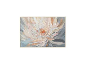 Textured Lotus Flower Wall Art 80cm x 120cm by Luxe Mirrors, a Artwork & Wall Decor for sale on Style Sourcebook