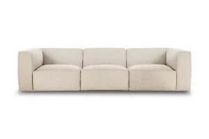 Linden Fabric 4 Seat Sofa, Dark Grey, by Lounge Lovers by Lounge Lovers, a Sofas for sale on Style Sourcebook