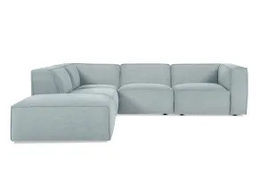 Linden Fabric Left Corner Sofa, Dark Grey, by Lounge Lovers by Lounge Lovers, a Sofas for sale on Style Sourcebook