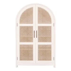 Porter Kids Wardrobe in White / Rattan by OzDesignFurniture, a Wardrobes for sale on Style Sourcebook