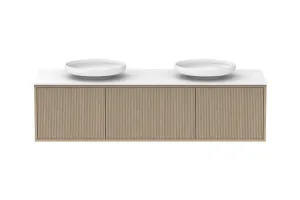 Clifton 1500mm Double  Bowl Vanity, Coastal Oak by ADP, a Vanities for sale on Style Sourcebook