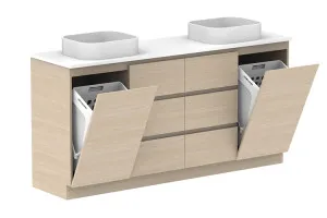 Glacier Hamper, Trio 1800mm, Double Bowl Vanity by ADP, a Vanities for sale on Style Sourcebook