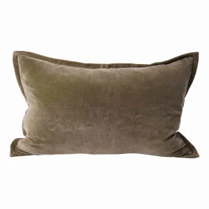 Evelyn Feather Fill Cushion 60x40cm in Olive by OZ Design, a Cushions, Decorative Pillows for sale on Style Sourcebook