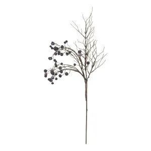 Wild Berry Spray 74x10cm in Blue / Brown by OZ Design, a Plants for sale on Style Sourcebook