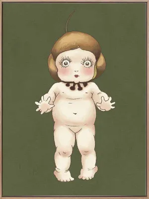 Boronia Baby I Green Canvas Art Print by Urban Road, a Prints for sale on Style Sourcebook