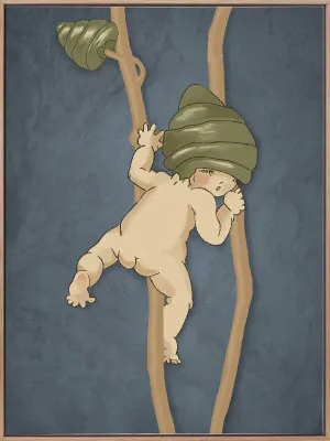 Gumnut Adventures II Blue Canvas Art Print by Urban Road, a Prints for sale on Style Sourcebook