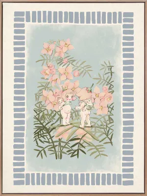 Boronia Babies? Secret Garden Light Blue Canvas Art Print by Urban Road, a Prints for sale on Style Sourcebook
