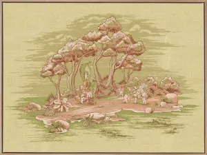 Gathering at Wattle Hollow Light Green Canvas Art Print by Urban Road, a Prints for sale on Style Sourcebook