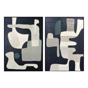 Bold Imprints Box Framed Canvas Set of 2 in 103 x 143cm by OZ Design, a Painted Canvases for sale on Style Sourcebook