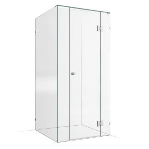 Frameless Shower Screen 1000x1000mm - 200mm Hinge Panel Chrome by Highgrove Bathrooms, a Showers for sale on Style Sourcebook