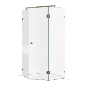 Frameless Shower Screen 1000X1000mm Brushed Nickel by Highgrove Bathrooms, a Showers for sale on Style Sourcebook