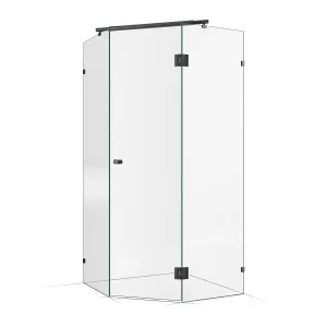 Frameless Shower Screen 1000X1000mm Gunmetal by Highgrove Bathrooms, a Showers for sale on Style Sourcebook
