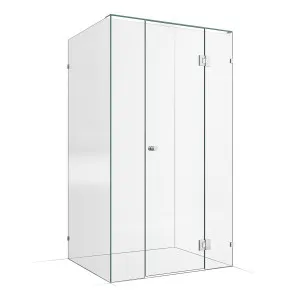 Frameless Shower Screen 1200x1000mm - 300mm Hinge Panel Chrome by Highgrove Bathrooms, a Showers for sale on Style Sourcebook