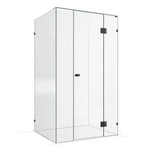 Frameless Shower Screen 1200x1000mm - 300mm Hinge Panel Gunmetal by Highgrove Bathrooms, a Showers for sale on Style Sourcebook