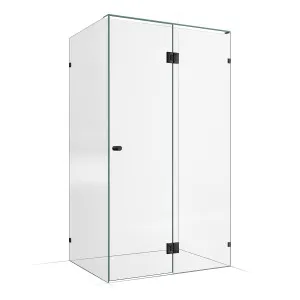 Frameless Shower Screen 1200x900mm - 600mm Hinge Panel Gunmetal by Highgrove Bathrooms, a Showers for sale on Style Sourcebook