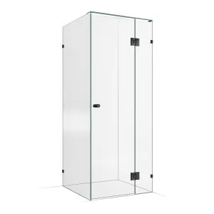 Frameless Shower Screen 850X850X2000mm - 250mm Hinge Panel Gunmetal by Highgrove Bathrooms, a Showers for sale on Style Sourcebook