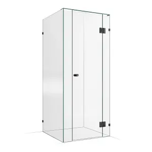 Frameless Shower Screen 900x900mm - 150mm Hinge Panel Gunmetal by Highgrove Bathrooms, a Showers for sale on Style Sourcebook