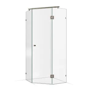 Frameless Shower Screen 900x900mm Brushed Nickel by Highgrove Bathrooms, a Showers for sale on Style Sourcebook