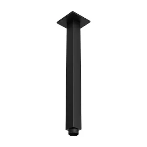 QUADRA Square Ceiling Dropper Matte Black 300mm by Highgrove Bathrooms, a Showers for sale on Style Sourcebook