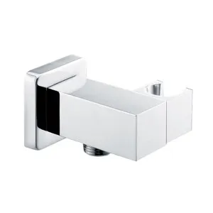 QUADRA Square Shower Elbow with Hand Shower Bracket Chrome by Highgrove Bathrooms, a Showers for sale on Style Sourcebook