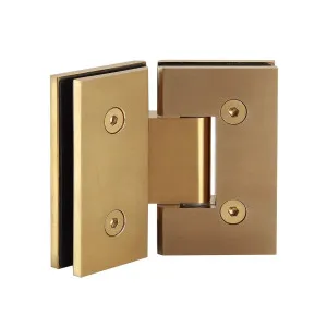 Shower Door Hinge Brushed Brass 135 Degree by Highgrove Bathrooms, a Showers for sale on Style Sourcebook