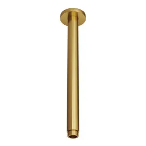 SPIN Ceiling Dropper Brushed Brass 300mm by Highgrove Bathrooms, a Showers for sale on Style Sourcebook