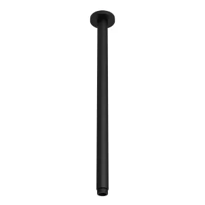 SPIN Ceiling Dropper Matte Black 450mm by Highgrove Bathrooms, a Showers for sale on Style Sourcebook