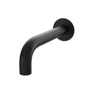 SPIN In Wall Basin Spout Matte 200mm Black by Highgrove Bathrooms, a Bathroom Taps & Mixers for sale on Style Sourcebook
