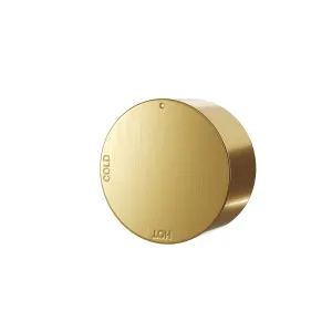 SPIN In Wall Progressive Mixer Set Brushed Brass by Highgrove Bathrooms, a Bathroom Taps & Mixers for sale on Style Sourcebook