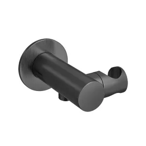 SPIN Shower Elbow with Hand Shower Bracket Gunmetal by Highgrove Bathrooms, a Showers for sale on Style Sourcebook