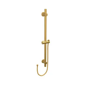 SPIN Shower Rail Brushed Brass 700mm by Highgrove Bathrooms, a Showers for sale on Style Sourcebook