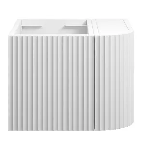 WAVE Corner Wall Hung Vanity 450mm Matte White by Highgrove Bathrooms, a Vanities for sale on Style Sourcebook