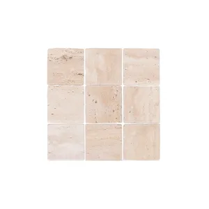Oyama Travertine Square Mosaic Tile by ABI Interiors Pty Ltd, a Tiles & Pavers for sale on Style Sourcebook